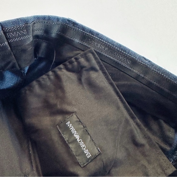 Emporio Armani G Line Deco Blue Suit 100% Virgin Wool - Picture 14 of 16